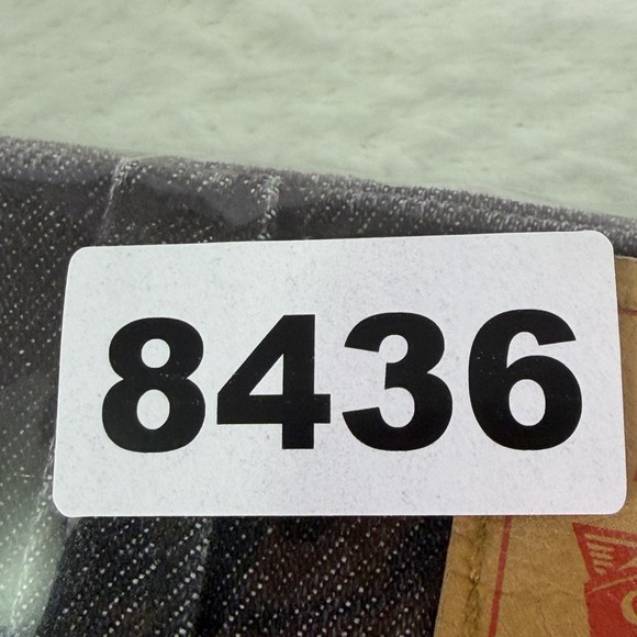 Levis 541 Jean Shorts Mens 40 Black Denim Athletic Fit Loose Jorts Stretch - Picture 9 of 9